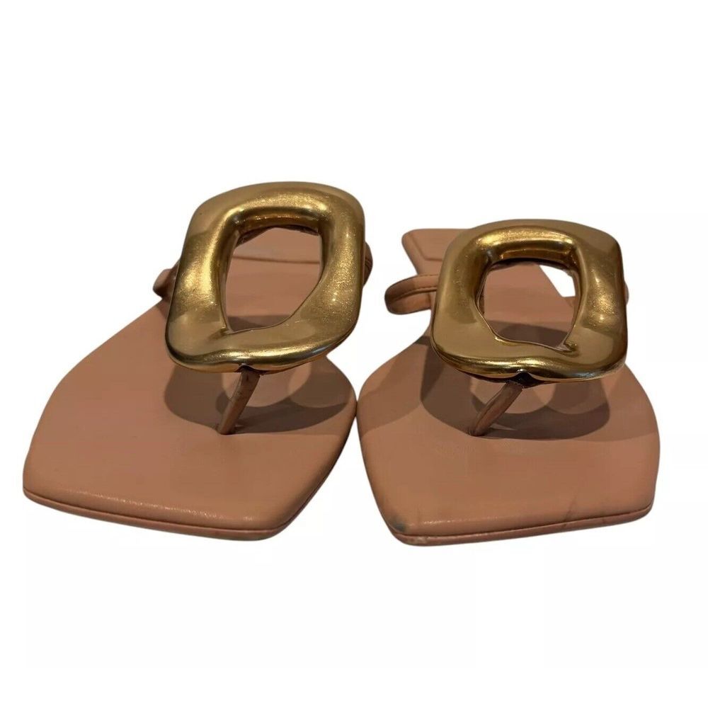 Jeffrey Campbell Tan Sandal with Gold Accent - Picture 5 of 10